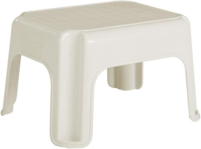 Rubbermaid Roughneck Step-Stool, Bisque, Lightweight, Holds up to 300 Pounds, Id