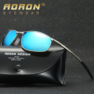 Men/'s Driving Mirrored Glasses Retro Polarized Sunglasses Outdoor Sports Eyewear