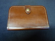 Handmade large leather fly wallet by Robert M Radasch, USA
