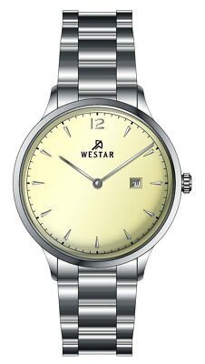 Westar-Profil Zweifarbiger Light Champagne Zifferblatt 40218STN102 30M Damenuhr