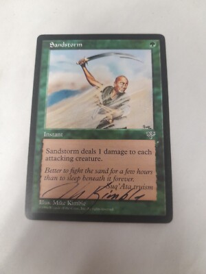 Sandstorm Magic The Gathering MTG Signed