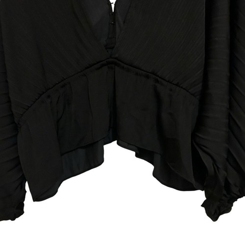 Free People Elouise-Bluse schwarz Dolman Laternenärmel XS neu mit Etikett - Bild 11 von 16
