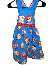 VTG Raggedy Ann Andy Dress Romper Simon Schuster Licensed United Media