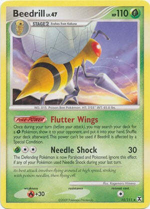 Pokemon Platinum Rising Rivals Single Card Rare Beedrill 15/111