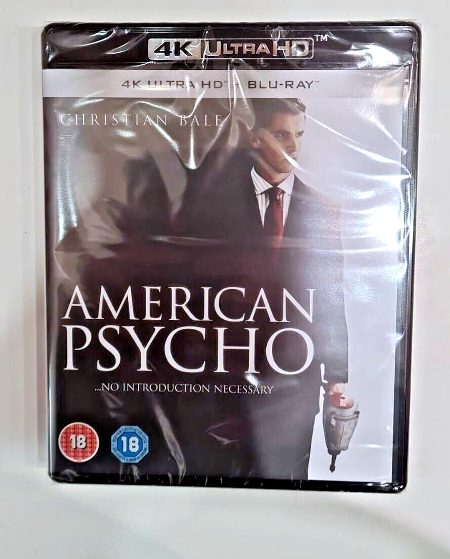 4K UHD BLU-RAY   AMERICAN PSYCHO      BRAND NEW SEALED UK STOCK