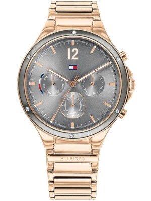 Damenuhr TOMMY HILFIGER EVE 1782277 Multifunktion Stahl Rosé Grau