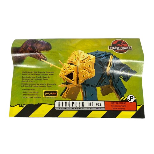 NEW Googolplex Dinoplex Jurassic Park Lost World Triceratops 183 pc Vintage Set - Picture 3 of 7