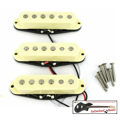 New Set 3 Pickups Stratocaster Alnico - 52mm Staggered -6/6/6.4k