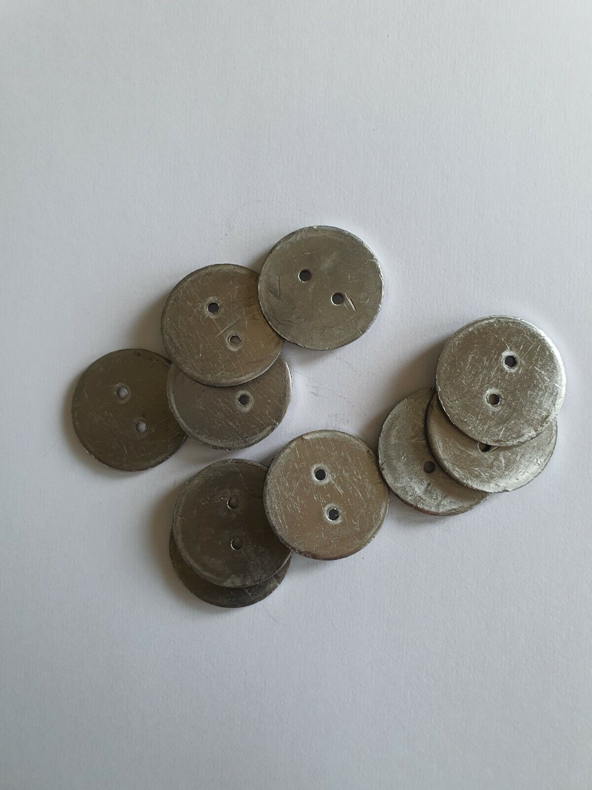 Lead penny curtains sewing weights - 13g in Weight Hem 25mm Diam