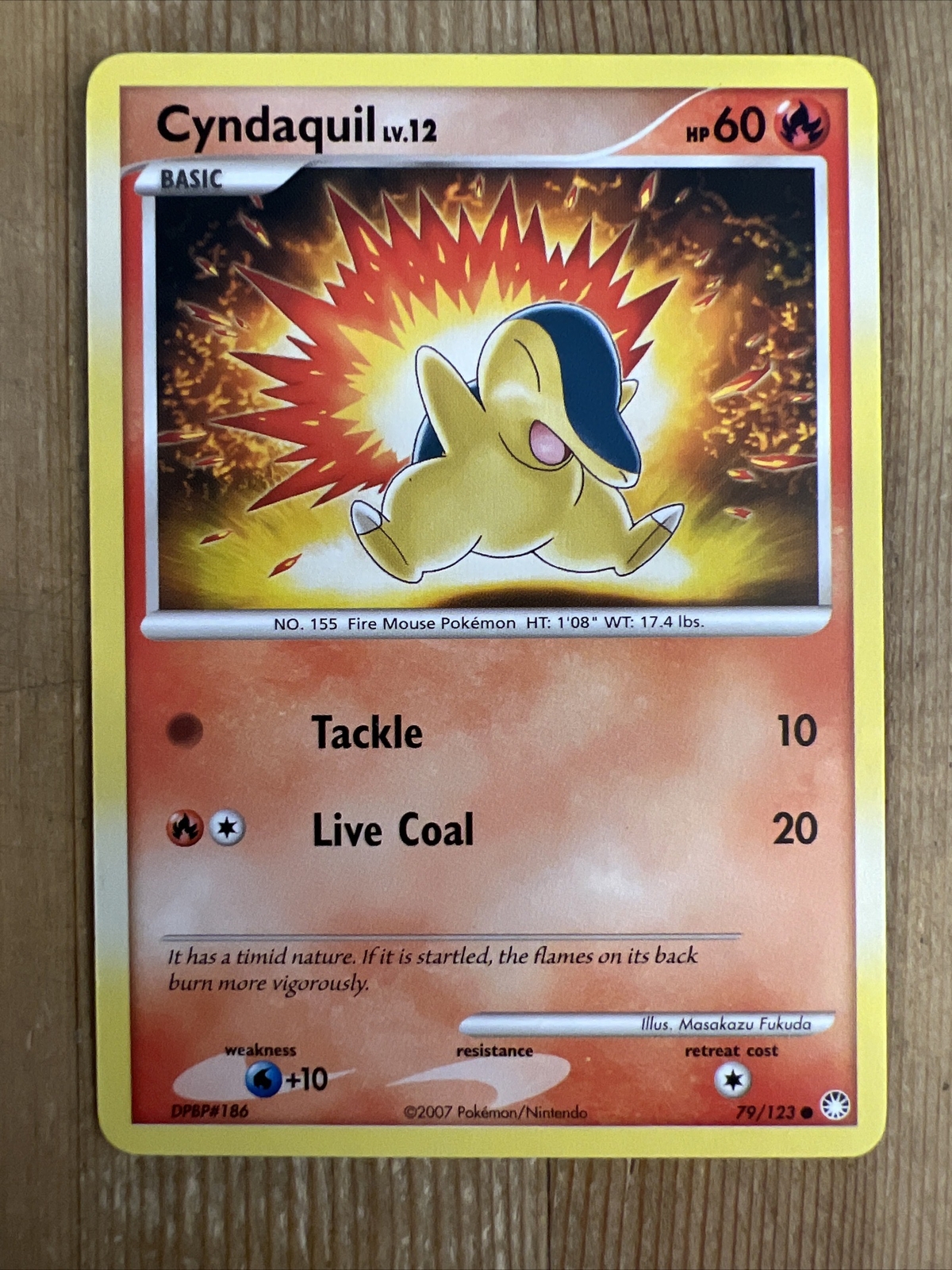 Cyndaquil - 79/123 - Common x1 - Lightly Played - DP Mysterious Treasures