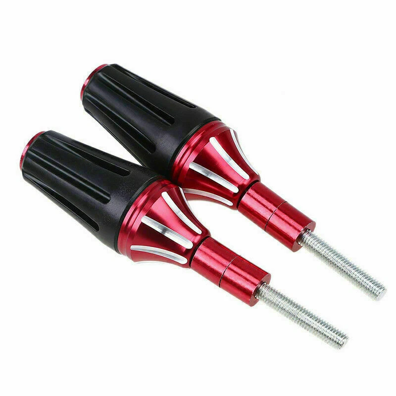 Par Nuevo Marco Moto Deslizadores Protector Cuerpo Antichoque Aleación Aluminio Foto 2 de 4