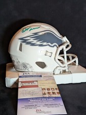 PHILADELPHIA EAGLES QUINYON MITCHELL AUTOGRAPHED 2024 SALUTE MINI HELMET JSA
