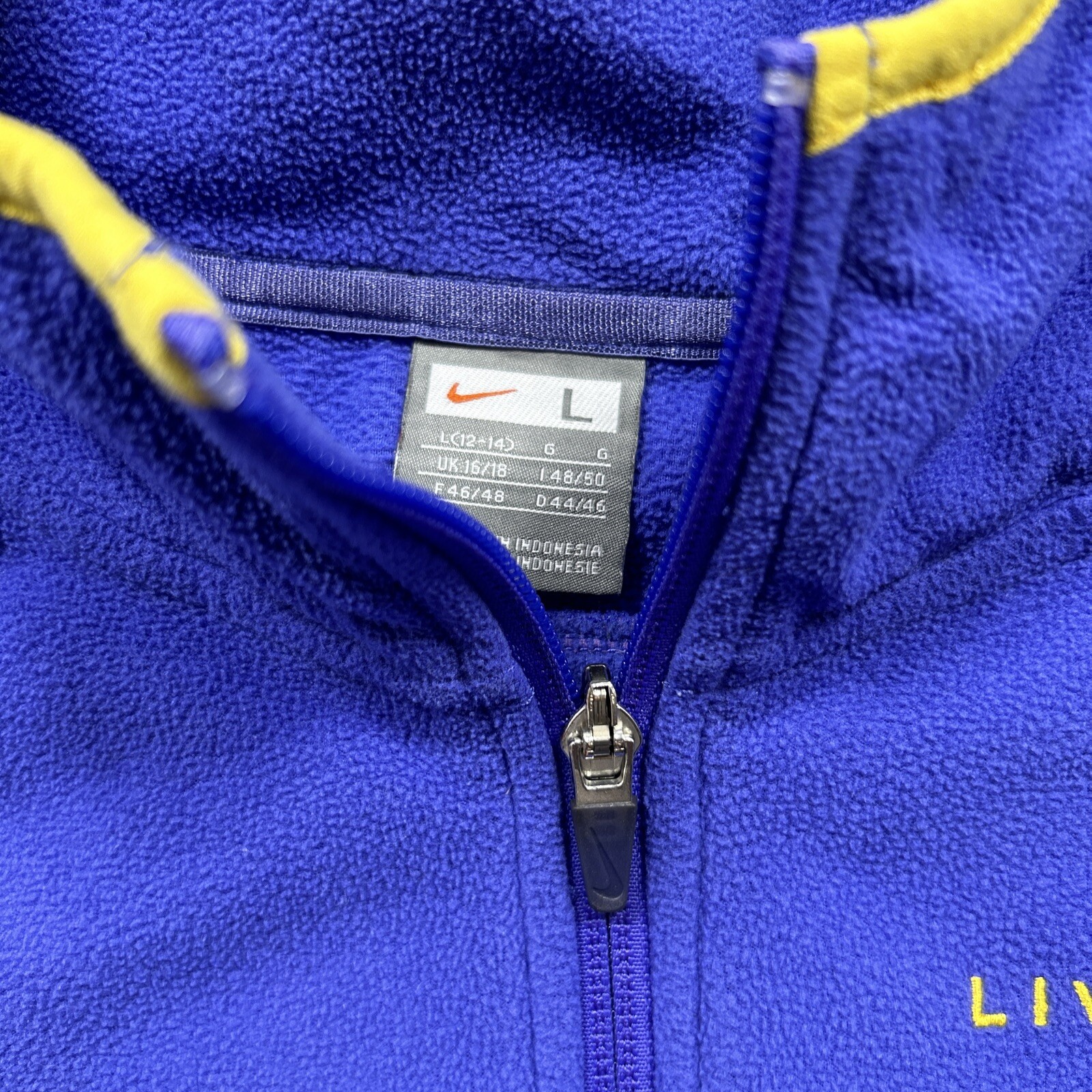 Vintage Nike Livestrong Purple Full-Zip Fleece Jacket Women’s Size L 12-14 thumbnail 17