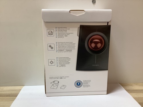 NEW Kensington SlimBlade Trackball- Black - Afbeelding 2 van 2