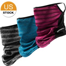 Summer Outdoor UV Protection Ice Silk Neck Gaiter Scarf Headband Half Face Mask