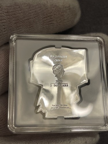 2020 Niue Chibi Star Wars Boba Fett 1 oz Silver Colored Coin - Picture 7 of 9