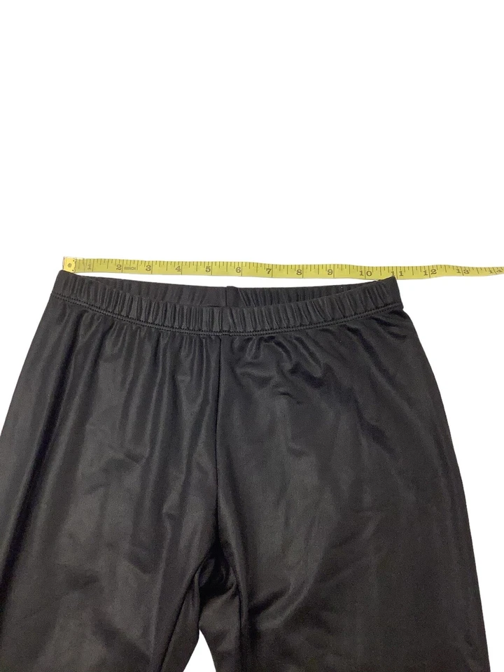 Leggings femininas Bebe Pull On brilhantes pretas elásticas academia ioga tamanho XS - Imagem 4 de 4