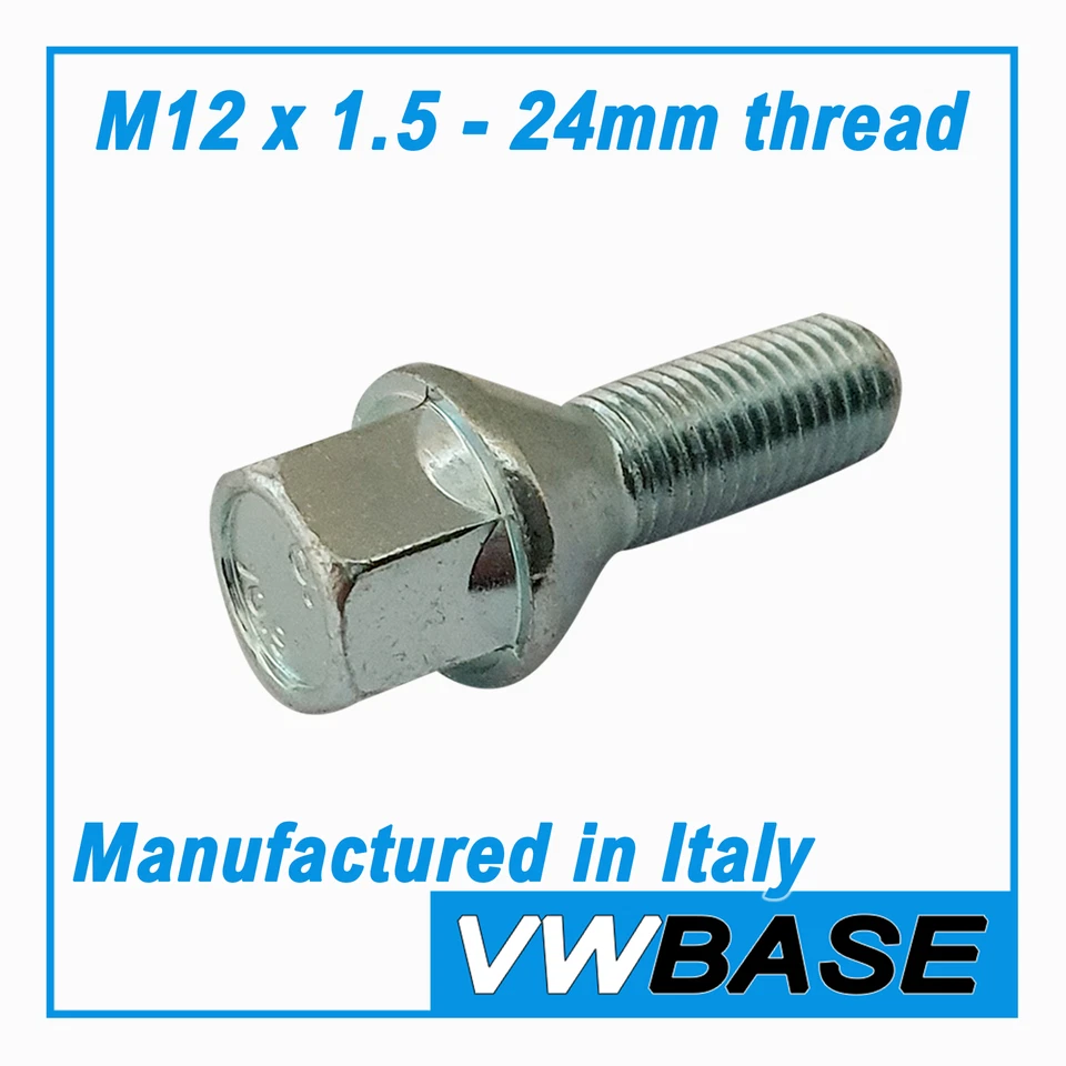 Perno de tuerca de rueda para BMW Serie 3 325is E36 17 mm M12 x 1,5 cónico 60 grados OEM x 16 Foto 2 de 4