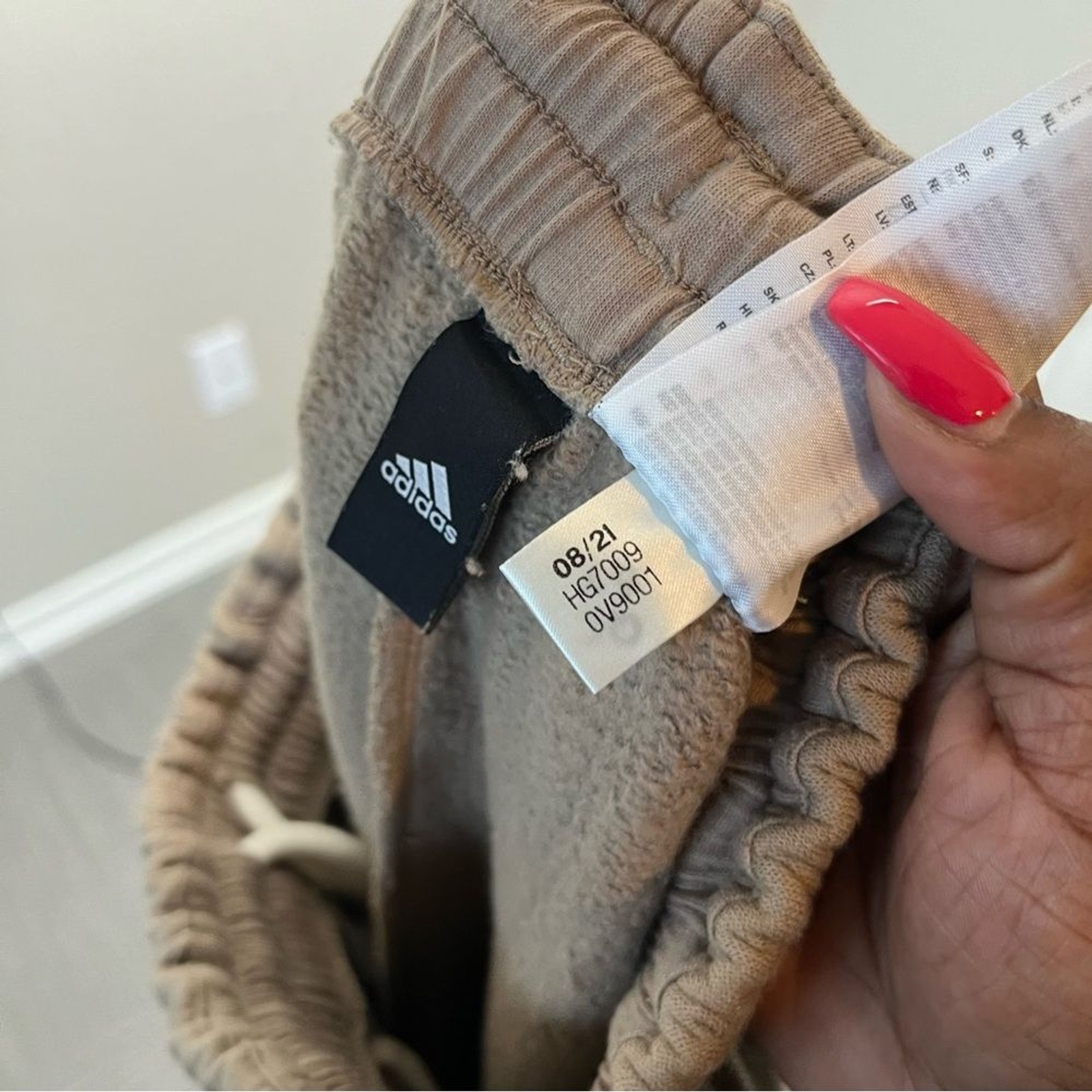 Adidas Women Cargo Sweatpants XS Brown Essentials Fleece Pull On Gorpcore thumbnail 8