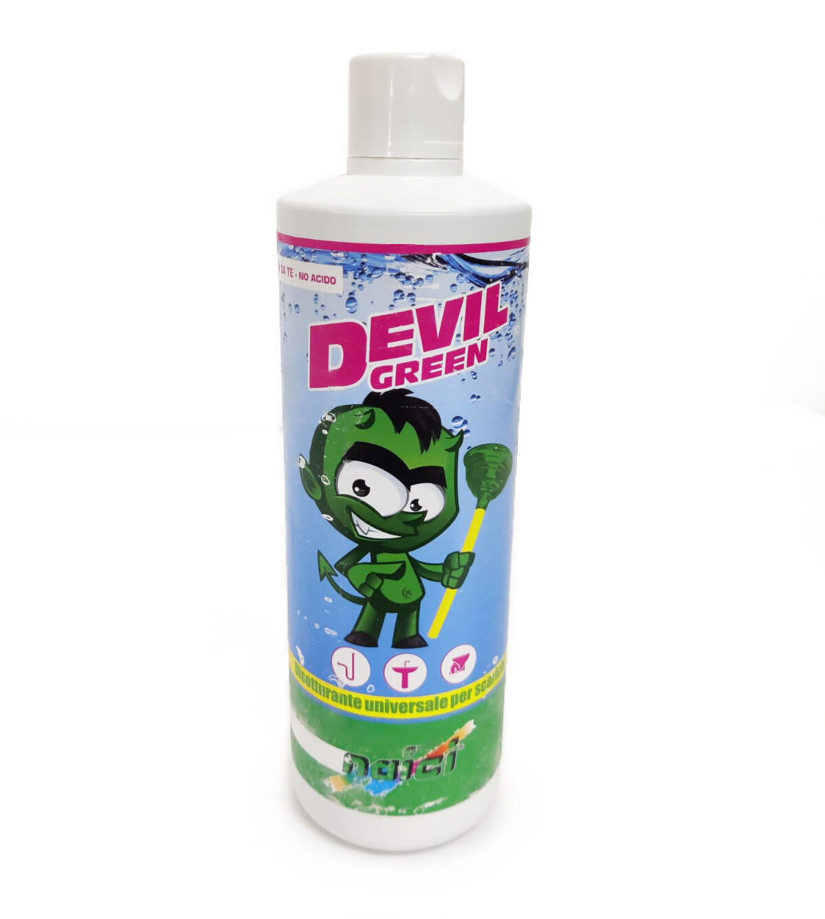 DEVIL GREEN DISOTTURANTE LIQUIDO UNIVERSALE PER SCARICHI NON ACIDO 1 LT (00039)