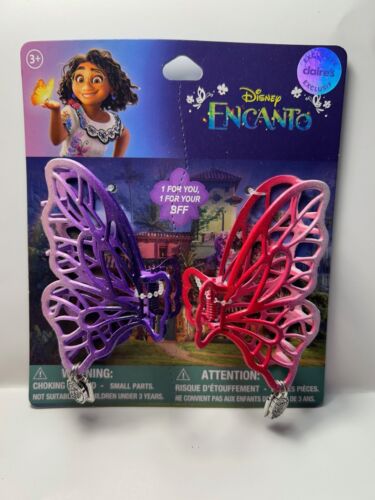 Disneys Encanto 2 Butterfly Hair clips set share w/ BFF w/Charms gift Claires