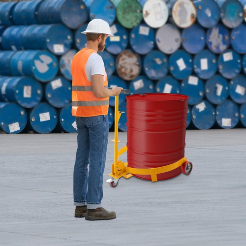 55 Gal Drum Dolly Heavy Duty Barrel Cart 2000lbs with Swivel Casters Steel - Picture 19 of 21