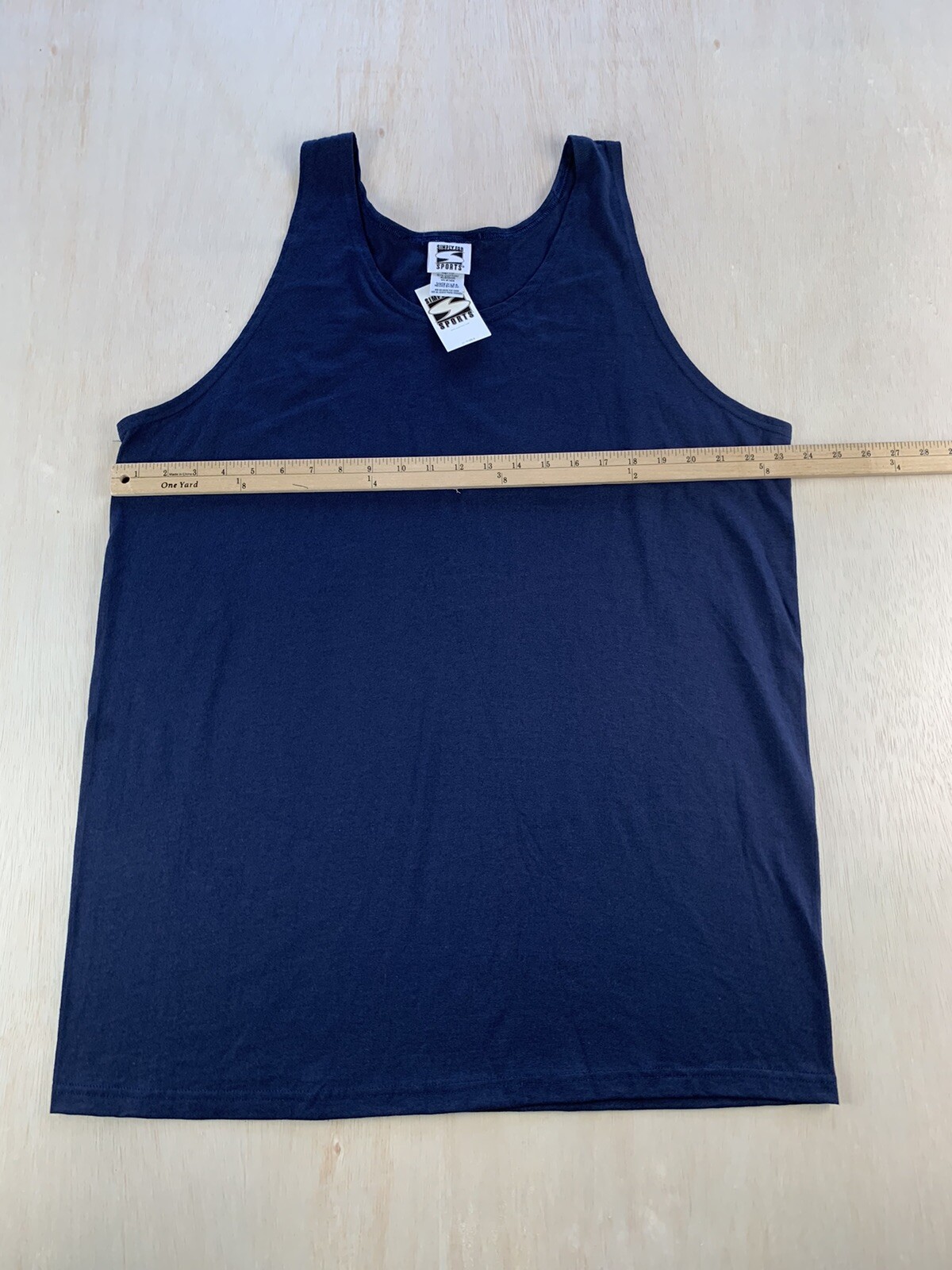 Simply For Sports Men’s Sleeveless Tank Top Deep Blue TShirt Size XL