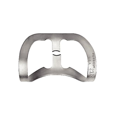 Hu-Friedy RDCM212 Wingless Metal Rubber Dam Clamp 212SA Anterior