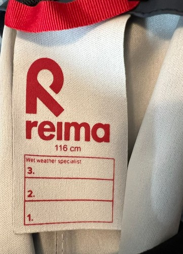 Reima Lammikko (Puddle) Waterproof Rubber Rain Pants Unisex Kids Size 6Y Blue - Picture 8 of 15
