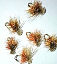 6 No. Elk Hair Sedge - trout / grayling fly - choose SIZE / BARBED / BARBLESS