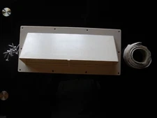 Mobile Home/RV Ventline White Exterior Range Hood Vent w/ Damper With Screws,