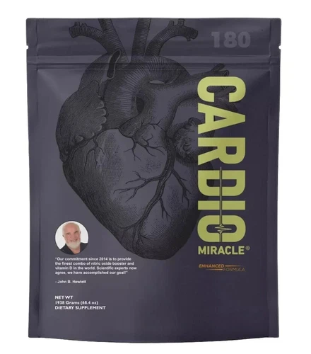 Mega Bag 180 SERVINGS Cardio Miracle Complete Nitric Oxide Solution Exp 2/2027