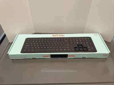 Surf Onn  Wireless Silent Full-size Keyboard for PC and Mac, 106 Keys