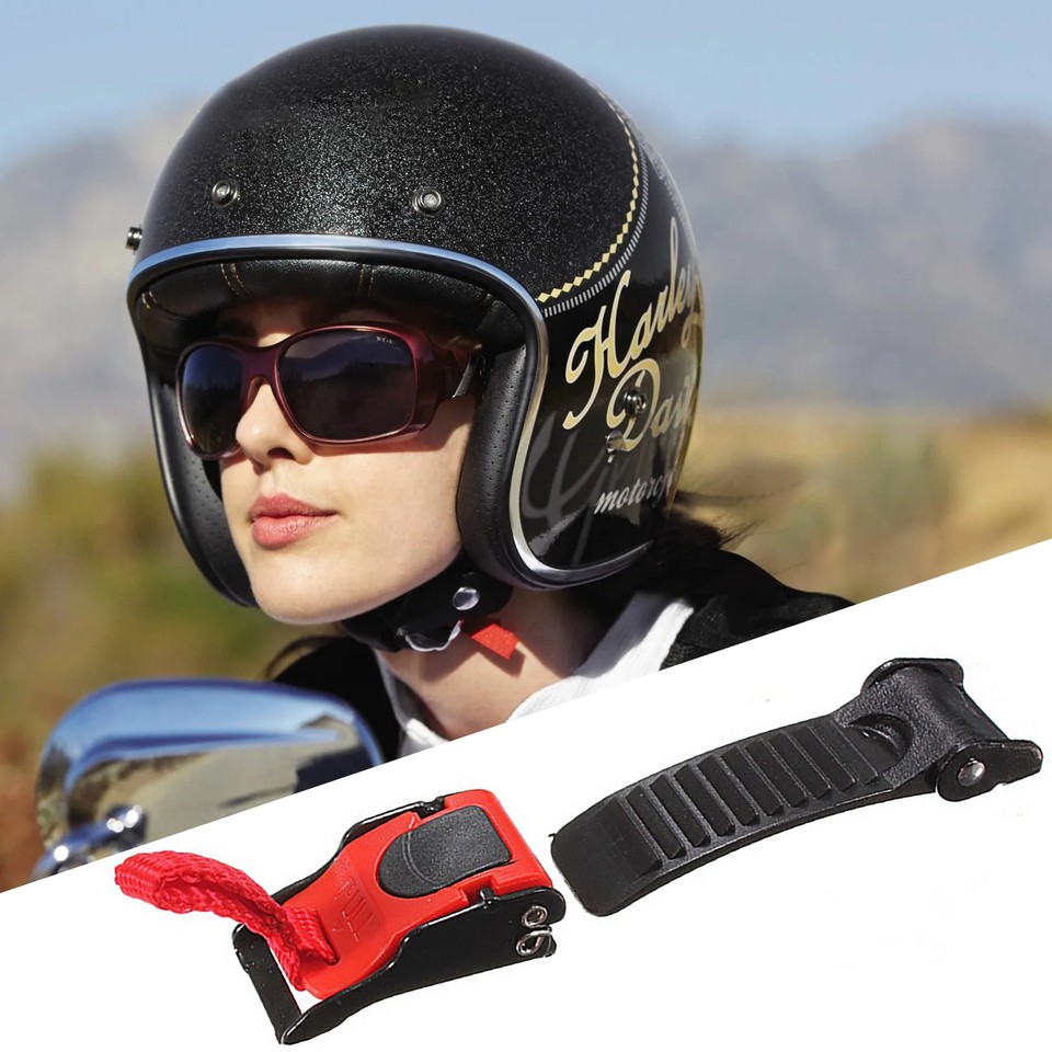 Replacement Motorcycle Helmet Quick Release Clip Chin Strap Pull Buckle