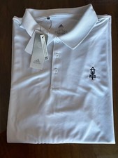 NWT MEN'S ADIDAS PRIMEGREEN POLO, SIZE: 2XL, COLOR: WHITE M18 