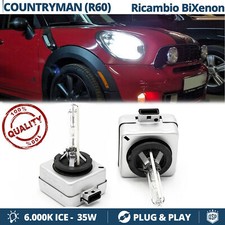2 Lampade BIXENON D1S PER Mini Countryman R60 RICAMBIO 35W 6000K HID GHIACCIO