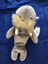Ty Beanie Baby JOLLY Walrus Style 4082 Tag Errors RARE PVC NEW Retired 12-2-96