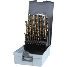 RUKO 215215RO HSSE-Co 5 Metall-Spiralbohrer-Set 25teilig 1 mm, 1.5 mm, 2 mm, 2.5