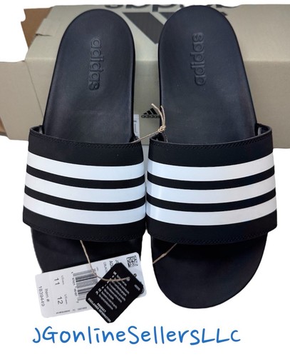 adidas Adilette Shower Men's Slides - Core Black / Cloud White / Core Black, US - Picture 2 of 10