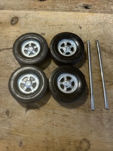Structo 5 Spoke Set Of 4 Wheels Tires Axle Assembly Parts Restore Custom