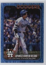 2024 Update Season Highlights Checklist Blue Holo Foilboard Shohei Ohtani 01rd