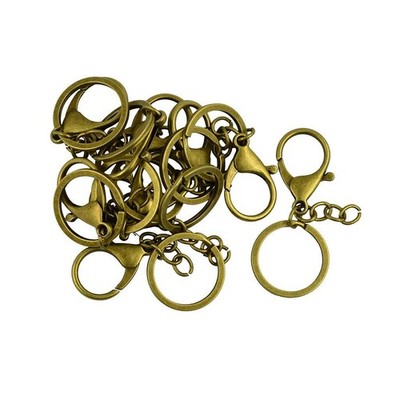 10 Sets großer Karabiner Auslöser Ring mit 30 mm und