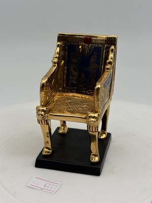 Franklin Mint Figur ''Golden Throne'' Treasures Of Tutanchamun 24K vergoldet