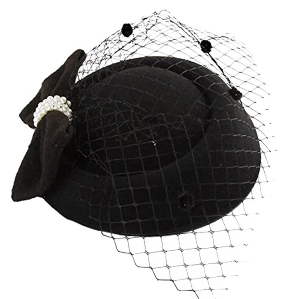 Pillbox Black Vintage Hats for Women for sale | eBay display picture 1