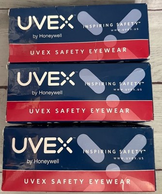 3 Pack Uvex S0250X ULTRA SPEC 2000 Safety Glasses Worn Over Prescription Clear