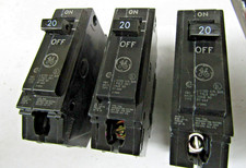   3 NEW GENERAL ELECTRIC THQL1120 CIRCUIT BREAKERS 120/240V PUSH-ON LOT OF 3