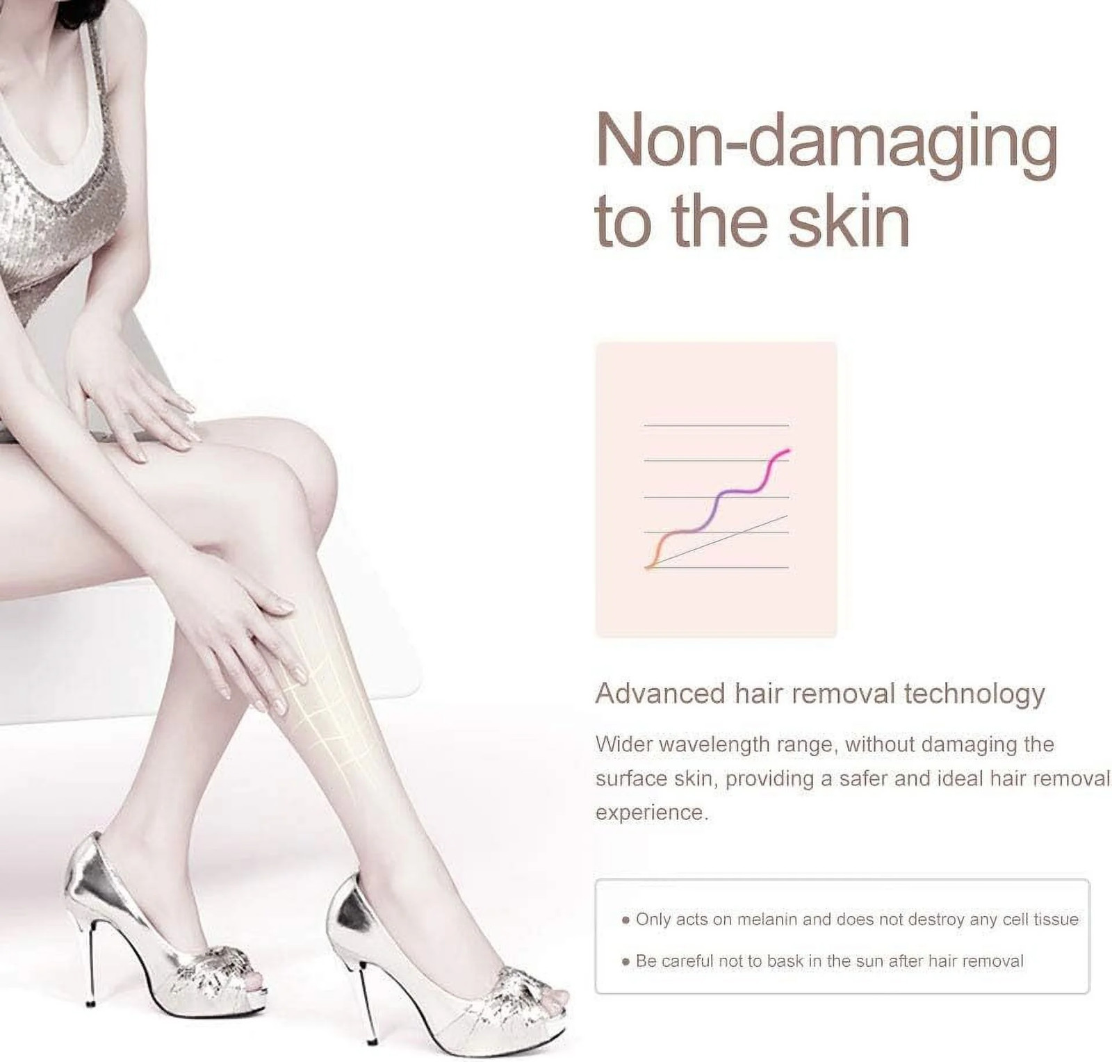 NAISIGOO Permanent Ice Cooling IPL Laser Hair Removal Body Epilator Ice-Cooling