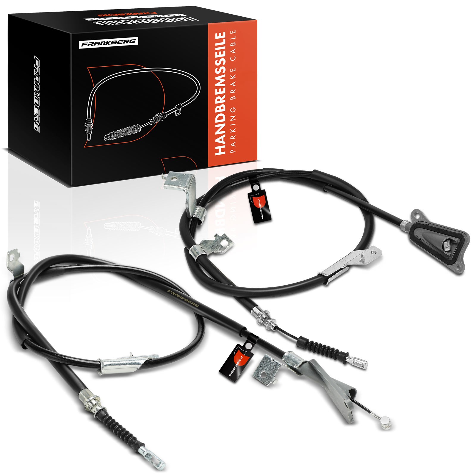 FRANKBERG 2x Parking Brake Cable for Nissan Almera MK II 2000-2006 Rear Side