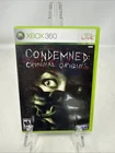 Condemned: Criminal Origins (Microsoft Xbox 360, 2005) CIB W/ Manual Tested