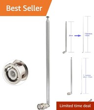 High-Performance 20-1300MHz Telescopic Antenna for Two Way Radios - BNC Male